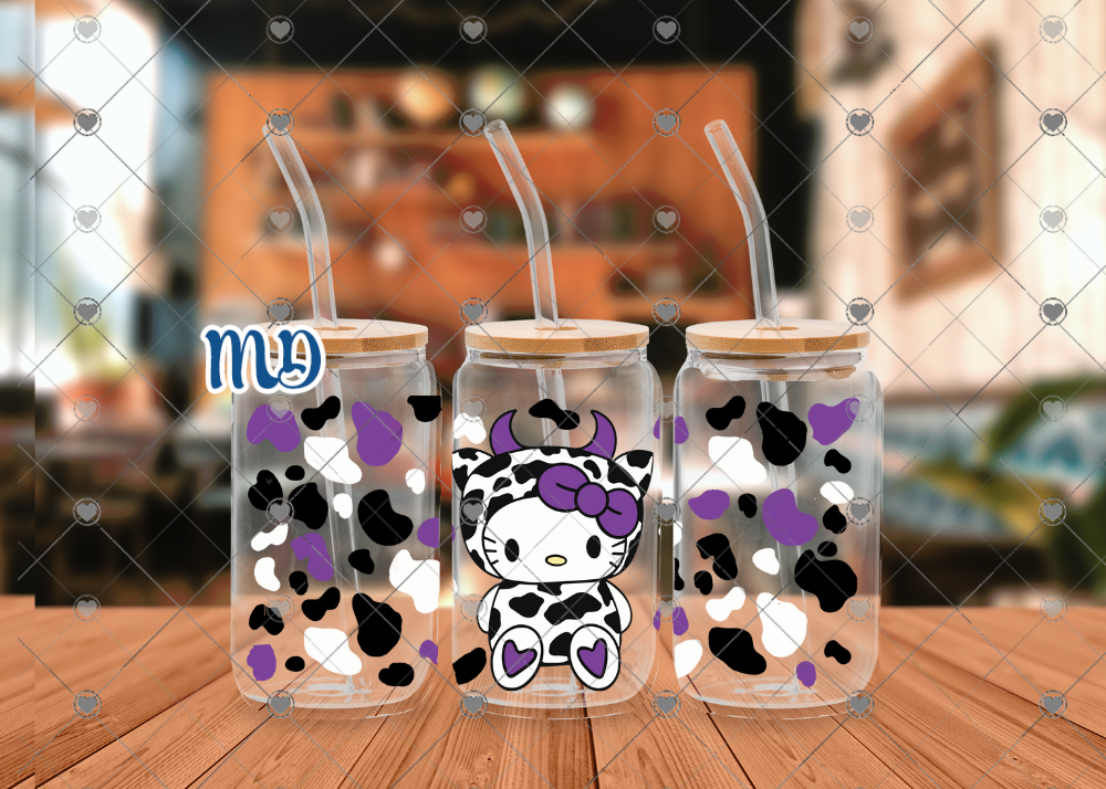 114 CAT COW 16 OZ UVDTF WRAP