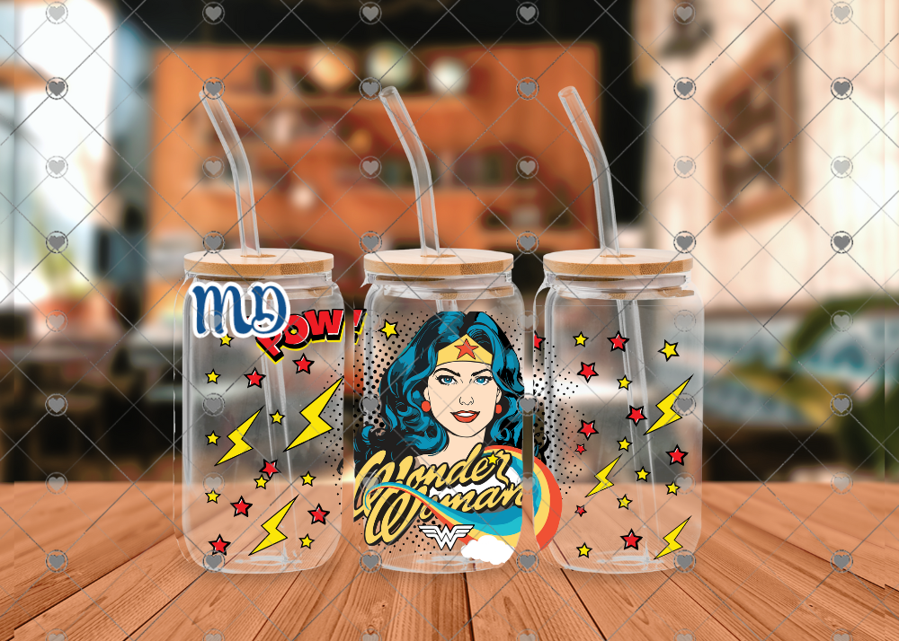 436 WONDERWOMAN16OZ UVDTF WRAP