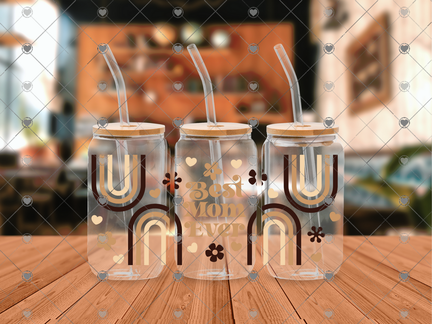 664 Best Mom Ever16OZ UVDTF WRAP