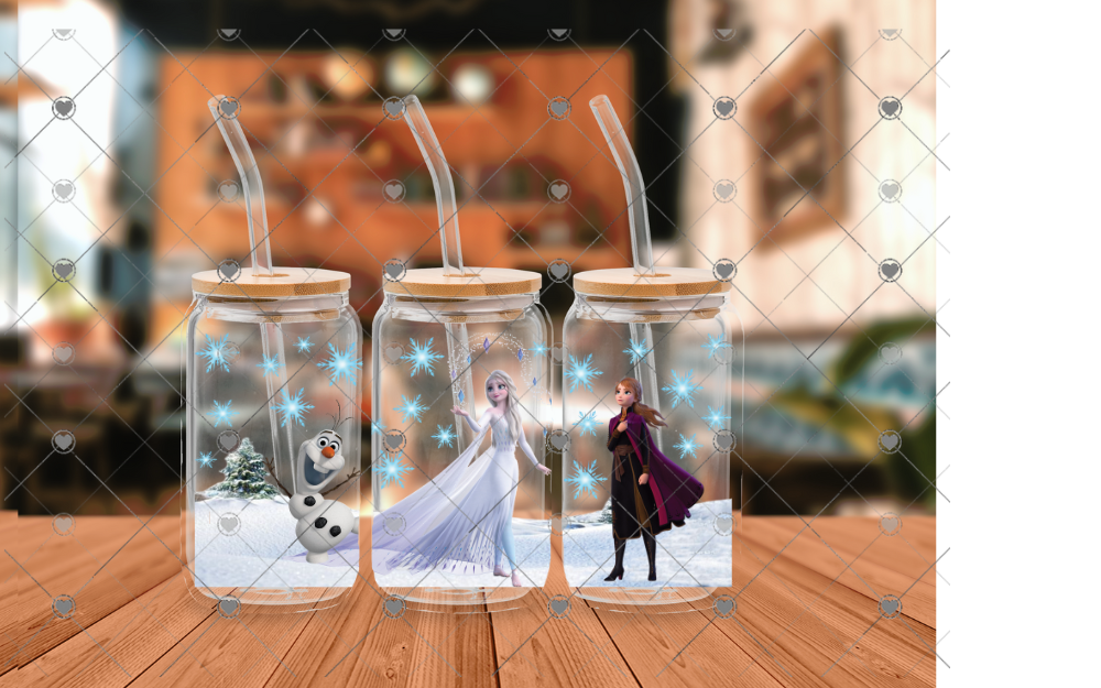 887 Frozen Friends UVDTF WRAP 16 oz