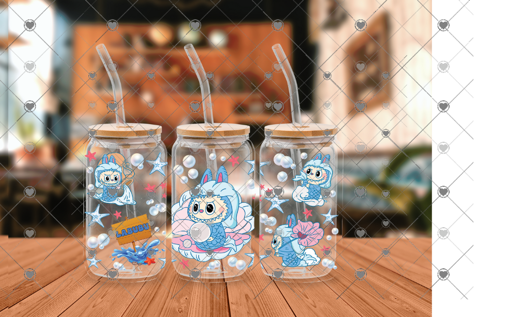 F12 Monsters Ocean 16 OZ UVDTF WRAP