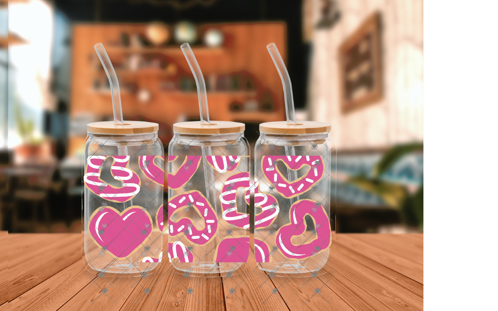 E49 DONUT HEART VALENTINE 16 OZ UVDTF WRAP
