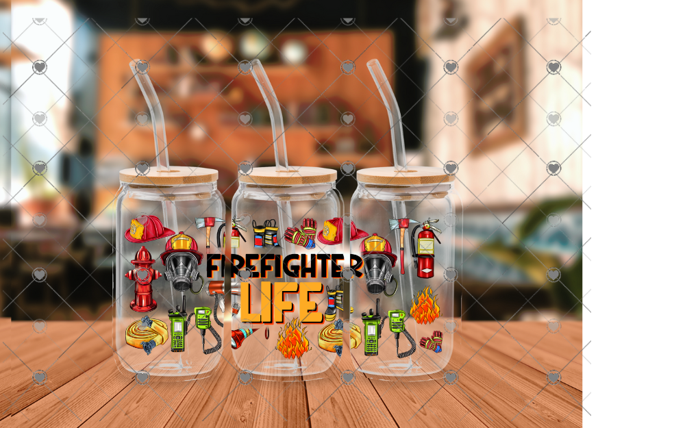 C98 Firefighter life 16 OZ UVDTF