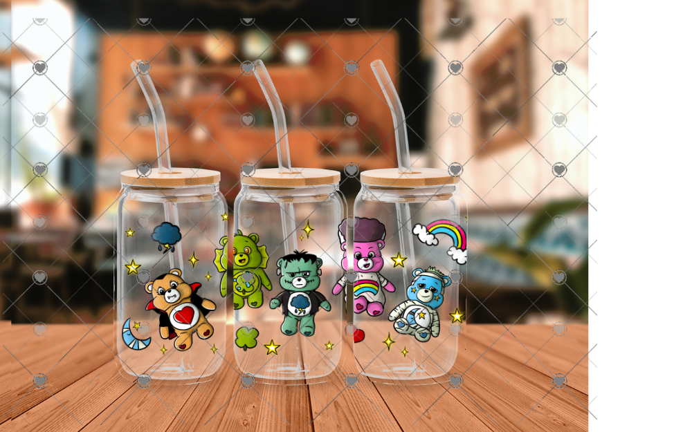 C99 Halloween bears16 OZ UVDTF