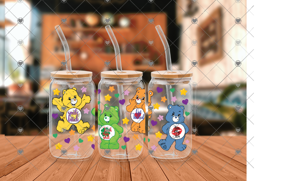 983 Angry Bears UVDTF WRAP 16 oz