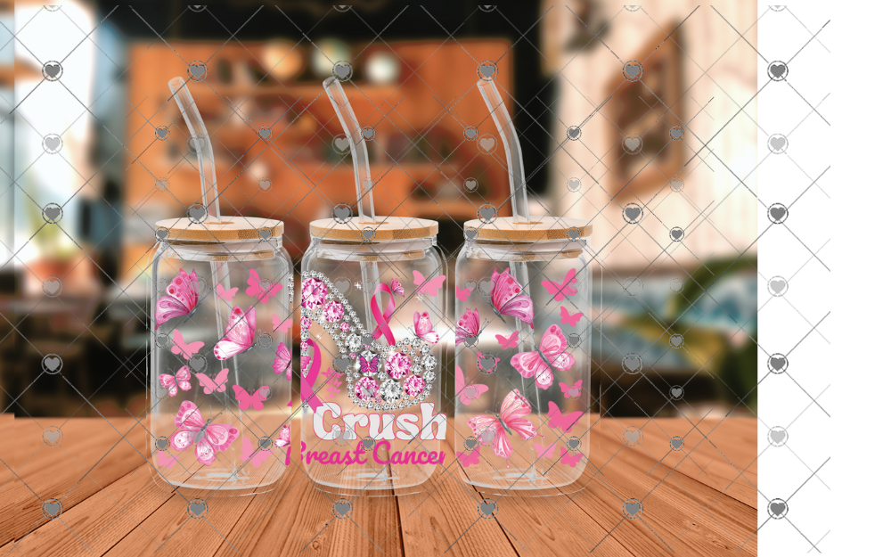 F77 CRUSH BREAST CANCER 16OZ UVDTF WRAP