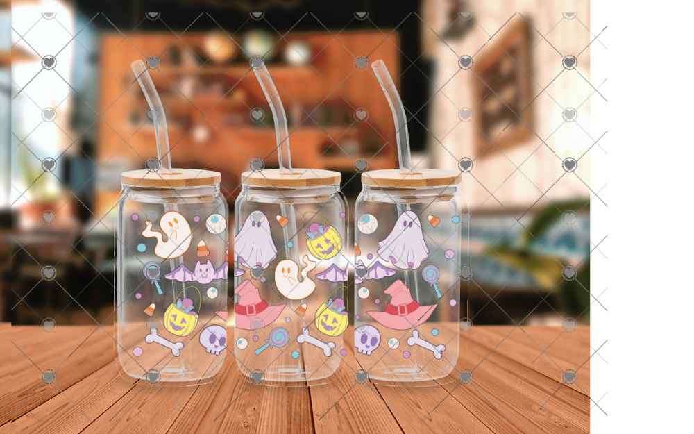 B52 CUTE GHOSTS UVDTF WRAP 16 oz