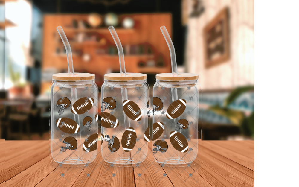 D31 FOOTBALL 16 OZ UVDTF WRAP