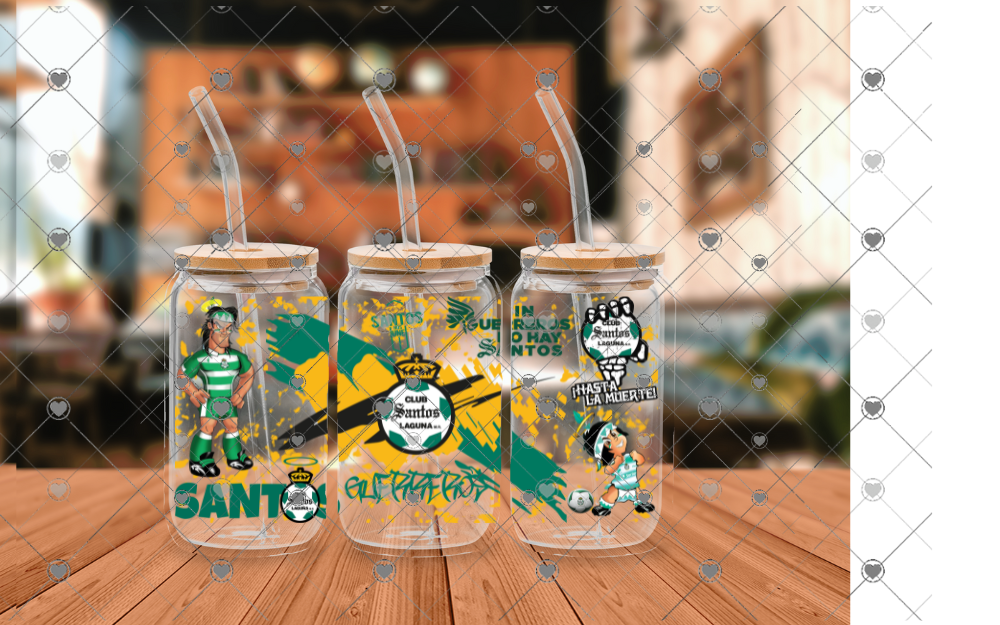 F88 SOCCER TEAM SANTOS 16OZ UVDTF WRAP