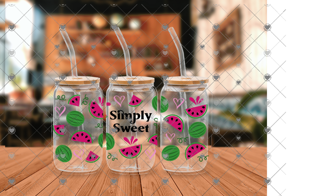 F97 SIMPLY SWEET WATERMELON 16OZ UVDTF WRAP