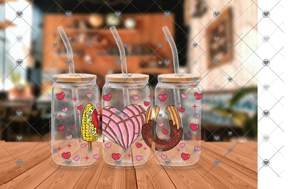 E76 i LOVE U ELOTE CHURRO CONCHA 16 OZ UVDTF WRAP