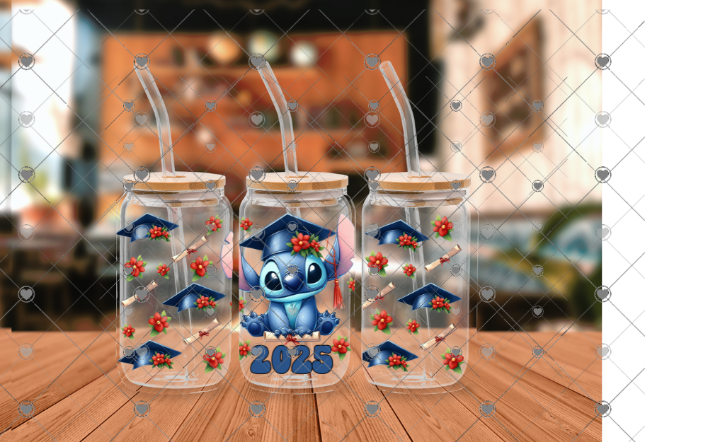 844 Alien Graduate 16OZ UVDTF WRAP