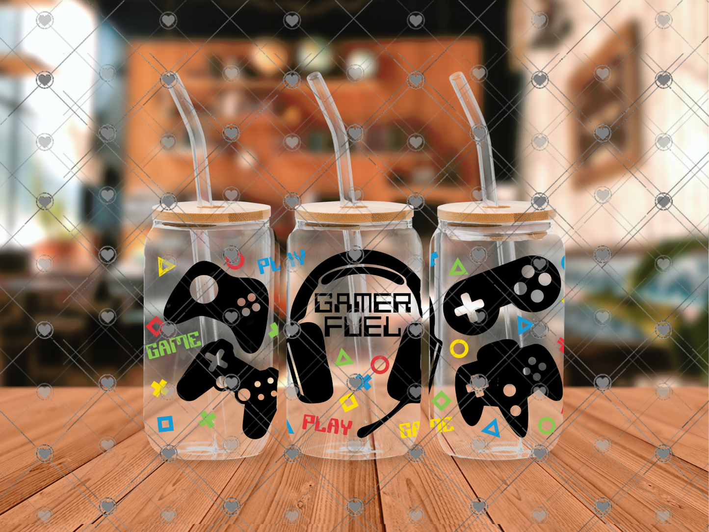 680 gamer controls 16OZ UVDTF WRAP