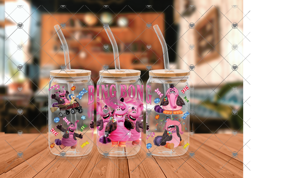 B31 HAPPY ELEPHANT UVDTF WRAP 16 oz