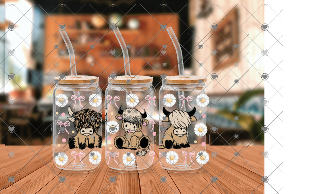 G17 COWS and bows 16 oz UVDTF WRAP
