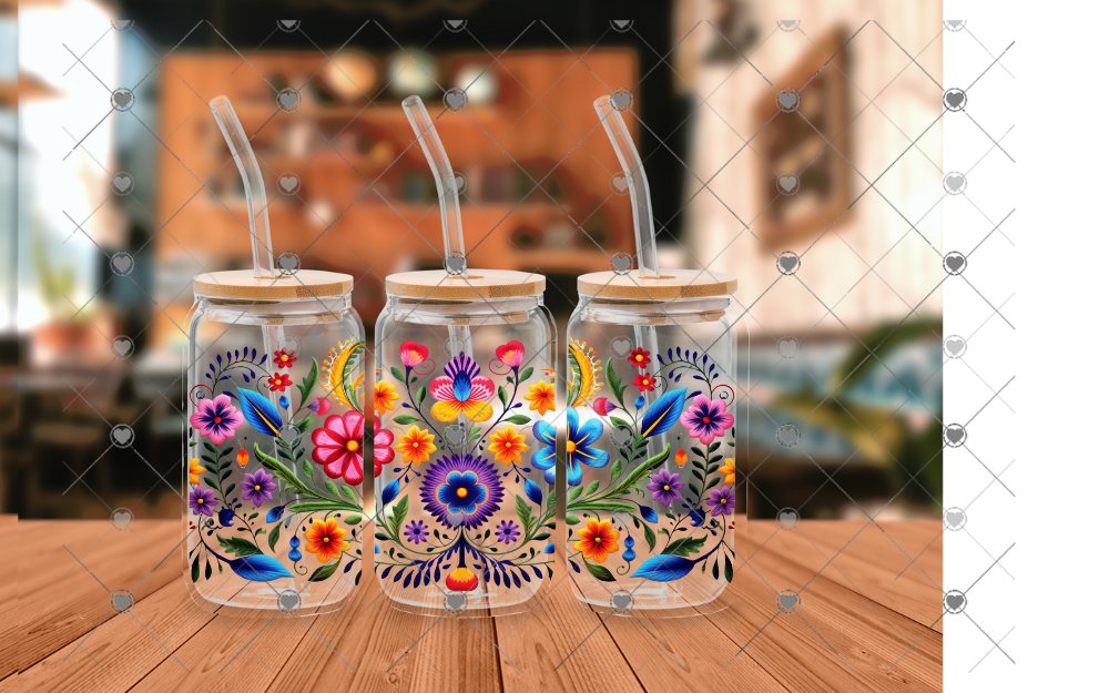 B86 FLORAL UVDTF WRAP 16 oz