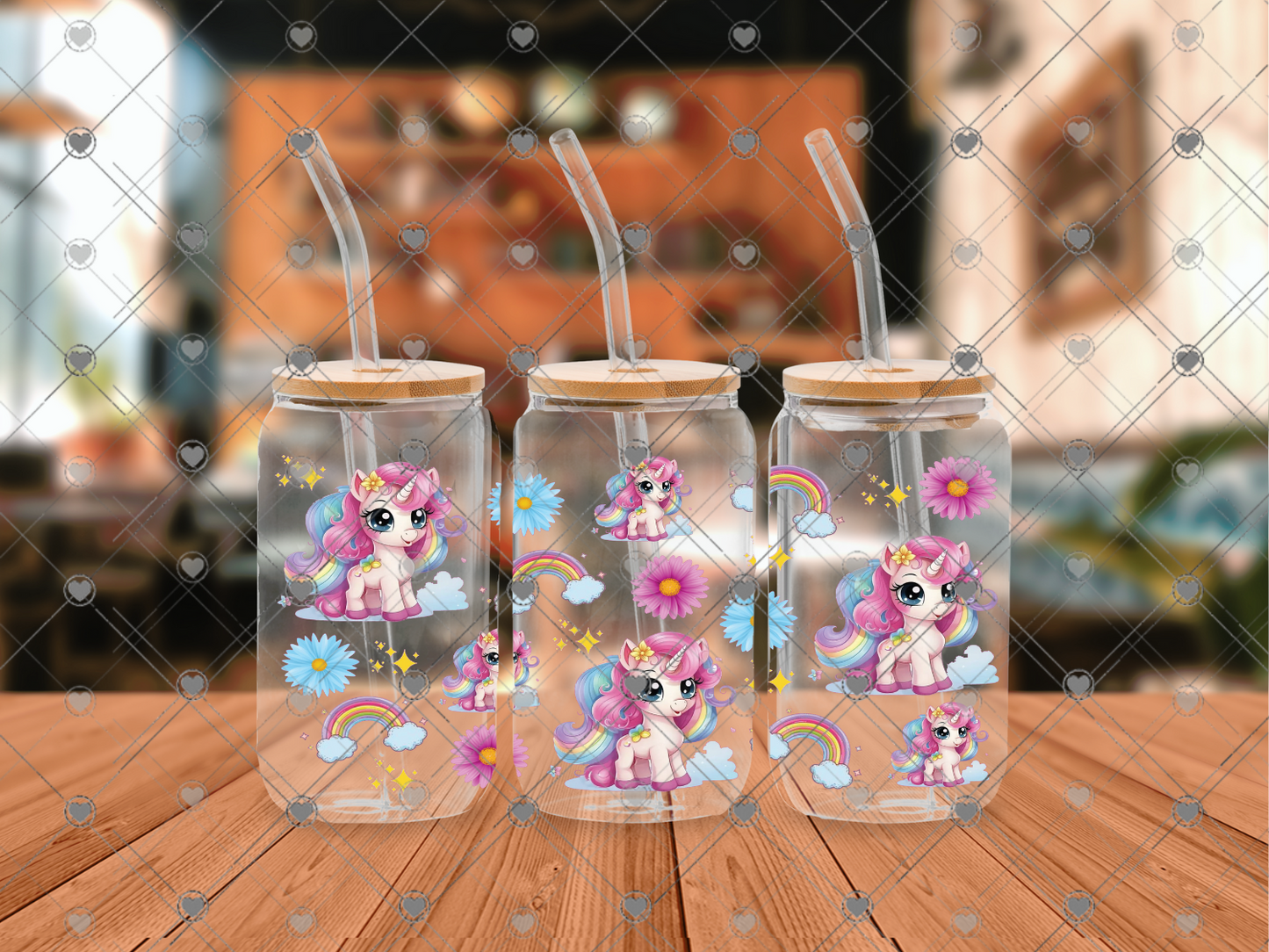 710 Unicorn 16OZ UVDTF WRAP