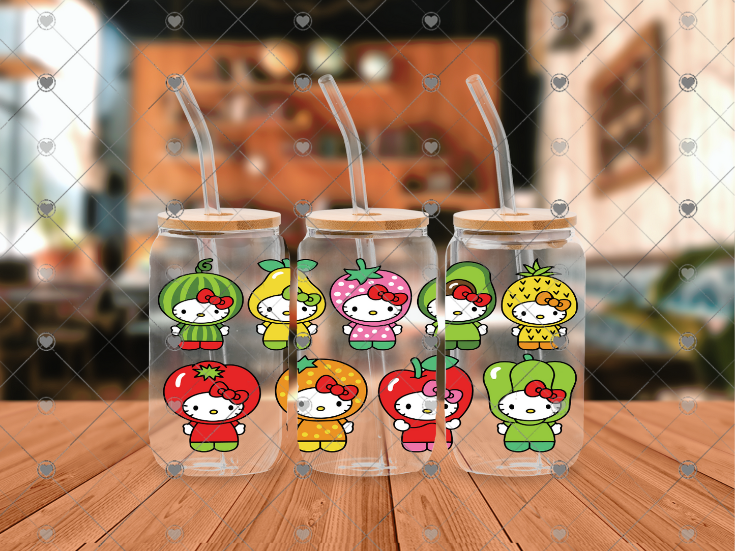 751 Fruits and vegetables 16OZ UVDTF WRAP