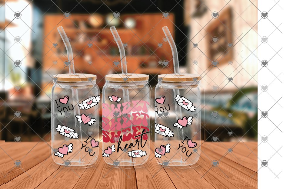 E48 SWEET HEART VALENTINE 16 OZ UVDTF WRAP