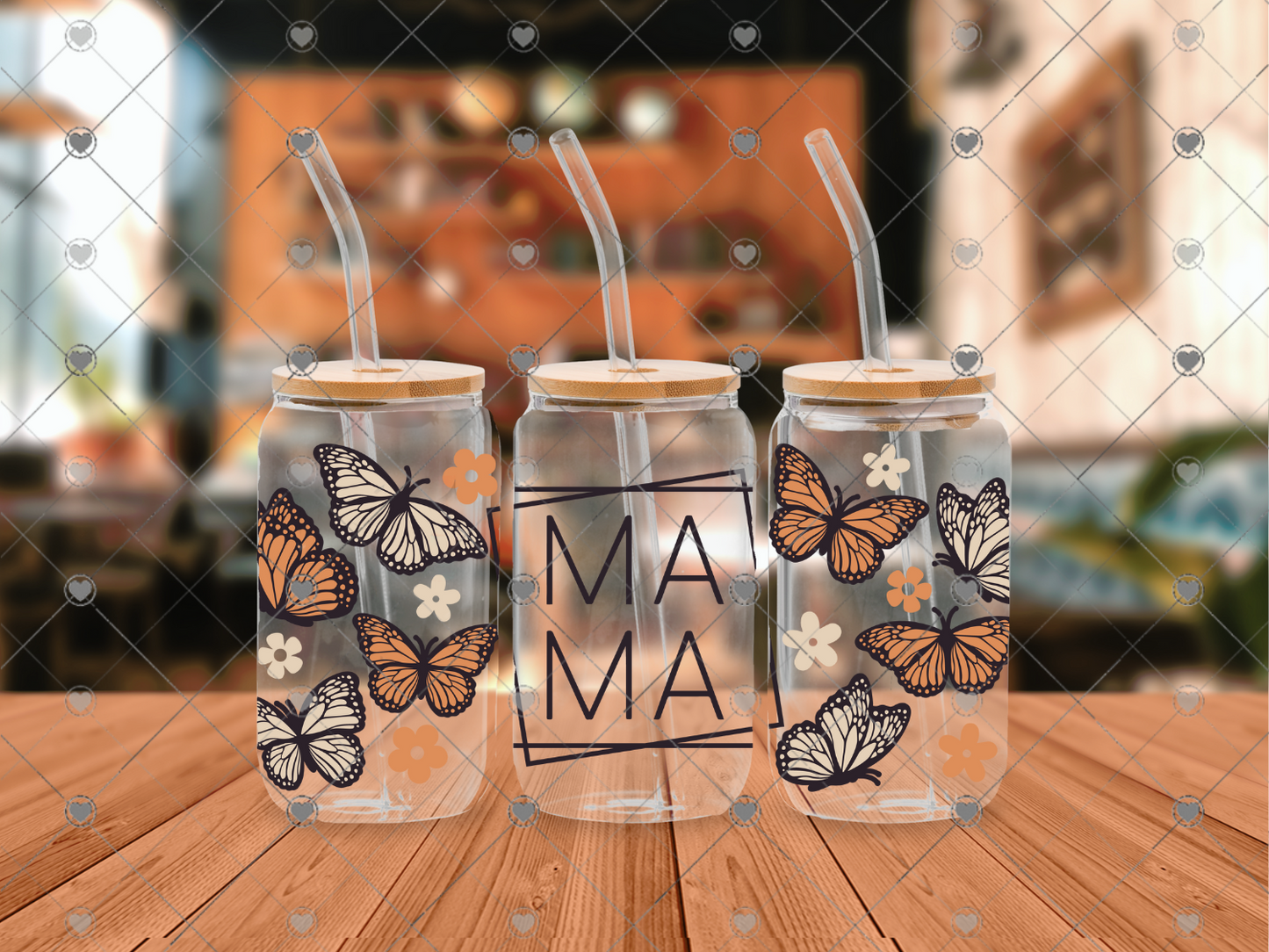 925 Mama Butterflies UVDTF WRAP 16 oz