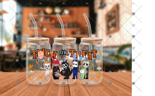 C05 HORROR GUYS TRICK OR TREAT UVDTF WRAP 16 oz