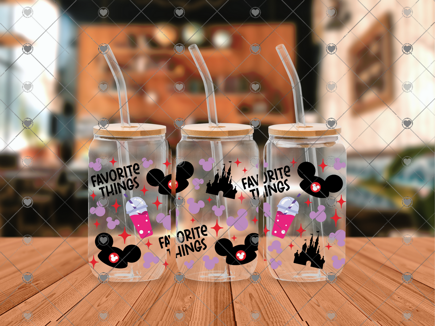 827 Mouse favorite things 16OZ UVDTF WRAP