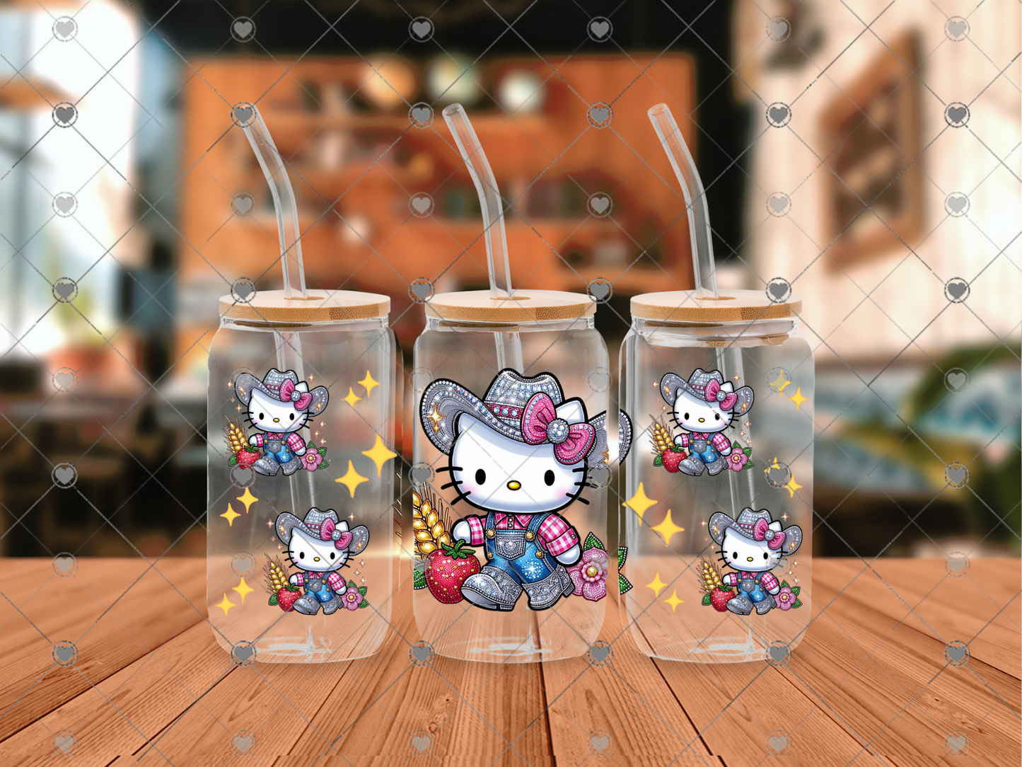 833 Kitty Farm Life 16OZ UVDTF WRAP