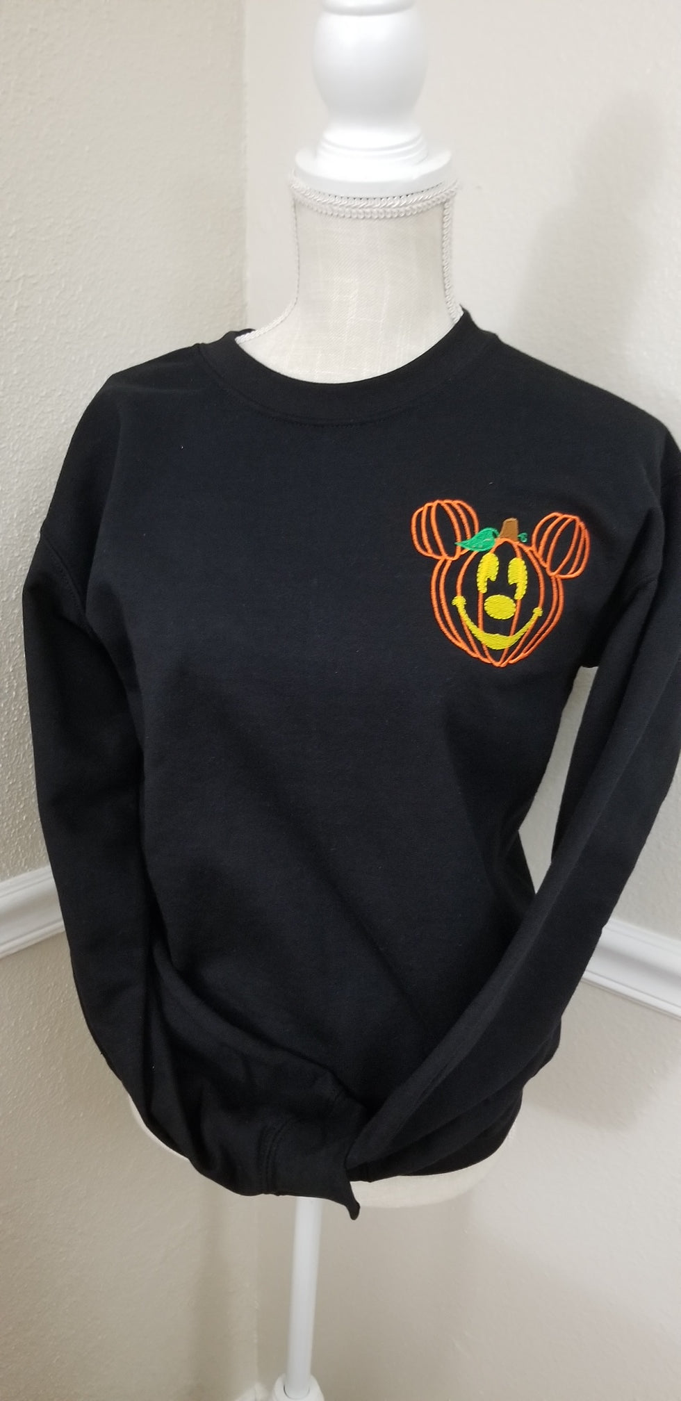 Embroidered Halloween Crewneck.