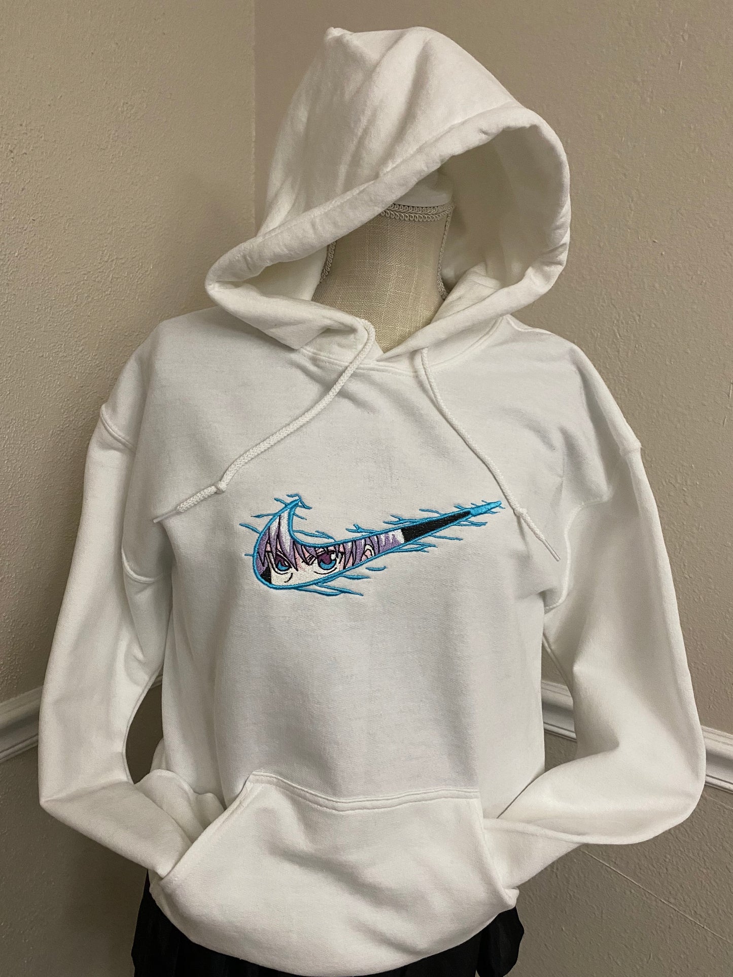 Anime Embroidered Hoodie