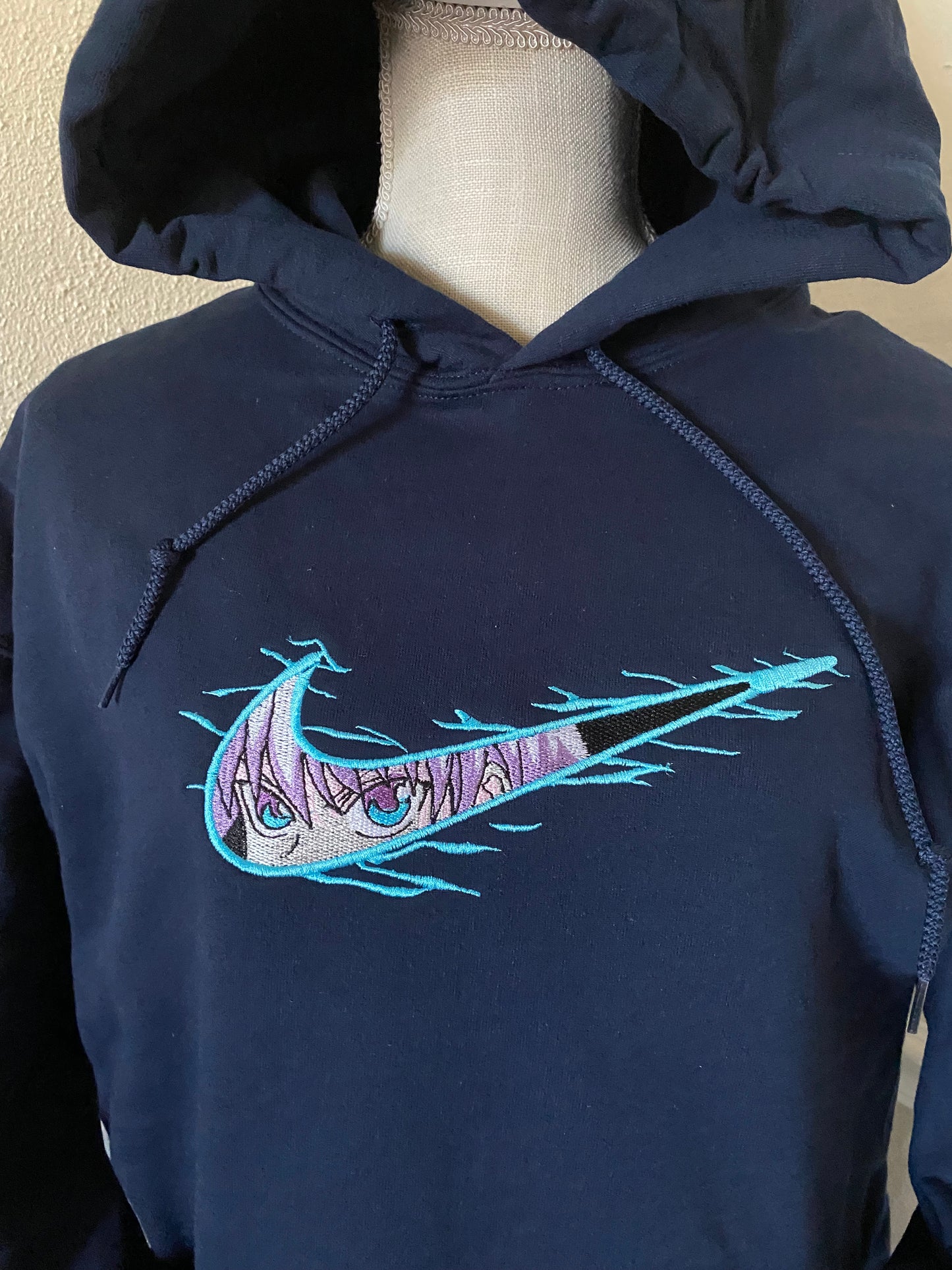 Anime Embroidered Hoodie