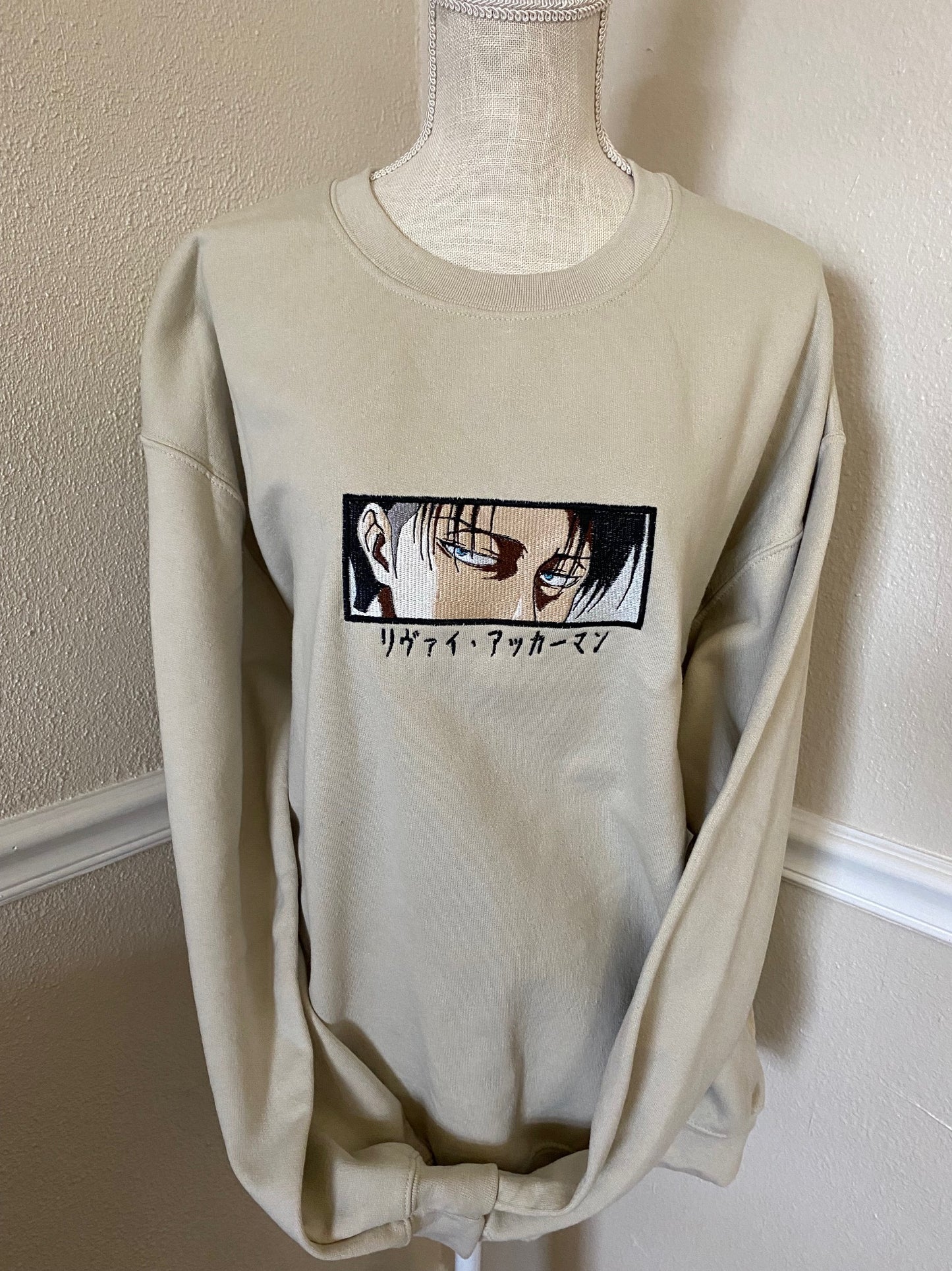 Anime Embroidered Sweatshirt