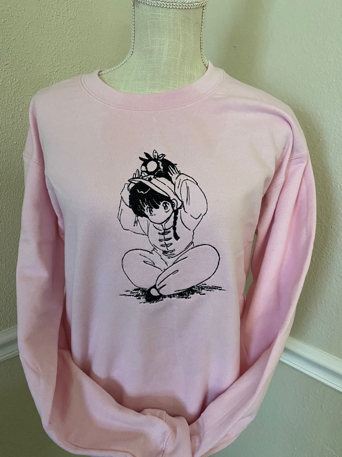 Anime Embroidered Sweatshirt