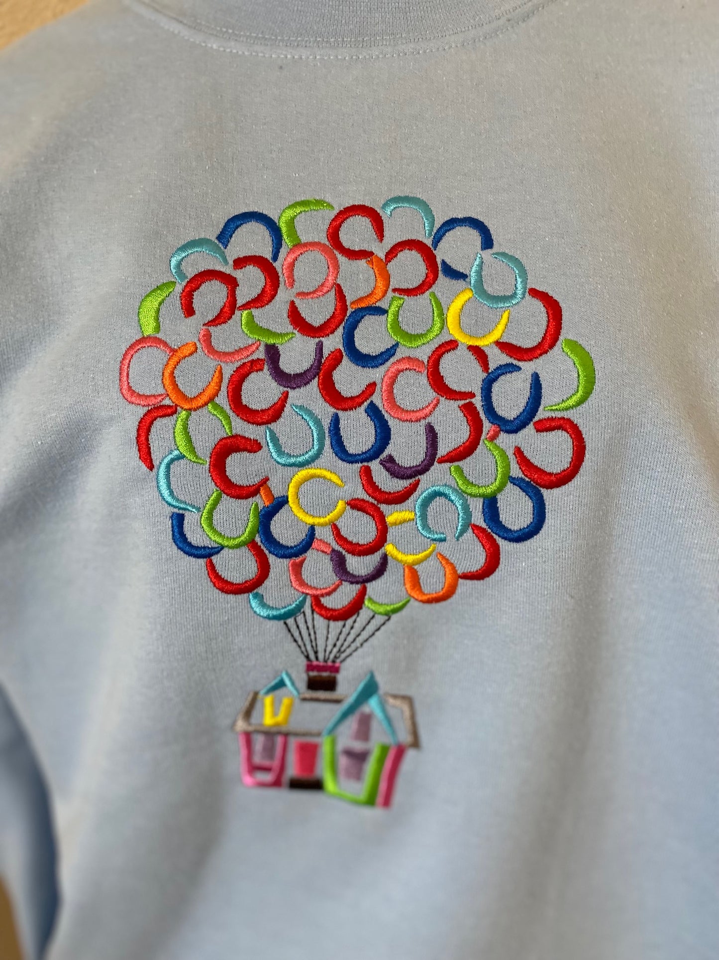 Embroidered Crewneck Sweatshirt Balloons