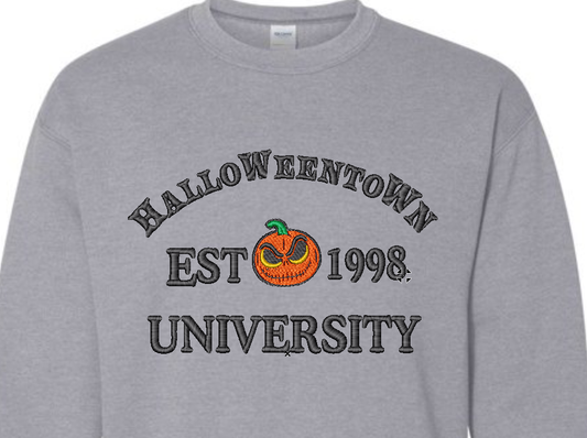 Halloween Embroidered Sweatshirt Crewneck